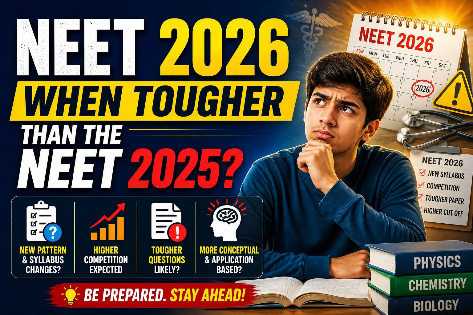 NEET 2026 When Tougher than the NEET 2025?